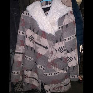 Pendleton print coat